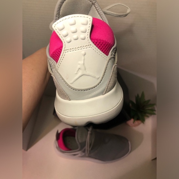 Women's Gray and Pink Jordan’s - Picture 7 of 13
